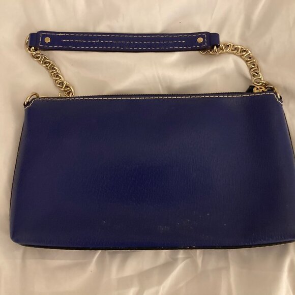 NWOT Kate Spade Blue Handbag with Chain Detail - Picture 2 of 3